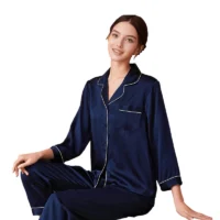 High Quality Outstanding Long Service Life Women's Luxury Satin 100% Silk Pajamas Set